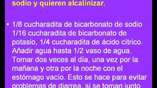 7 Fórmulas para alcalinizar tu cuerpo con bicarbonato de sodio [upl. by Remoh]