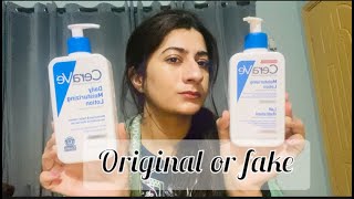 CeraVe Moisturizing Lotion Review  Original CeraVe vs Fake [upl. by Maggy]