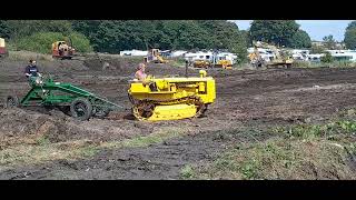 Cromford steam rally 2024 caterpillar D2 D8 military towed scraper box grader priestman VC20 VC15 [upl. by Naima]