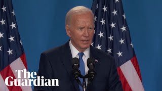 Biden calls Kamala Harris VicePresident Trump at Nato press conference [upl. by Gerladina]