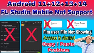 Android 111213 Copy Paste Problem  Not Showing FLm Users File  Access Denied ZArchiver File [upl. by Darryn748]