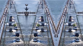 Discover the stunning overwater road at Poyang Lake China [upl. by Nehtanoj]