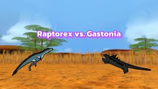 Special Battle Raptorex vs Gastonia Vanilla Frog’s second channel dinosaur [upl. by Catharina]