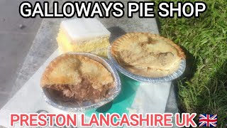 Galloways Pie Shop in Preston Lancashire UK [upl. by Yrrag]