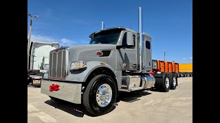 2023 Peterbilt 567 Cummins  Allison 4500RDS North Sea Gray w Pull Me Over Red frame [upl. by Topper]