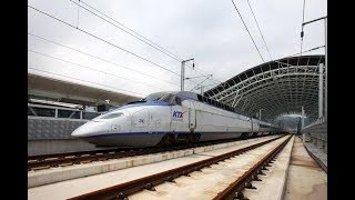 천안아산역을 시속 300kmh 로 통과하는 미친 KTX  World Fastest Train [upl. by Ahsaetan]