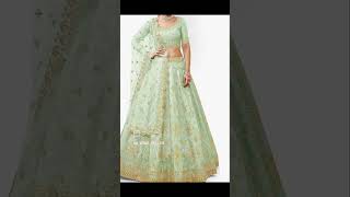 party wear lhenga beautiful color new dizain lhengashortsyoutube fashion lehenga [upl. by Inavoj169]