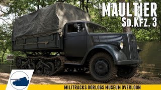 SdKfz 3 Maultier Militracks 2018  oorlogsmuseum overloon [upl. by Esorlatsyrc786]