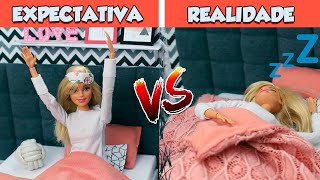 Rotina Da Manhã Versão Barbie  EXPECTATIVA Vs REALIDADE [upl. by Ketty]