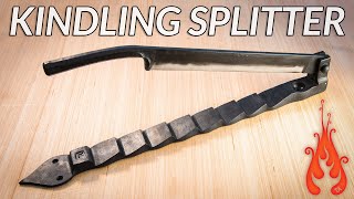 Blacksmithing  Making a kindling splitter [upl. by Narot]