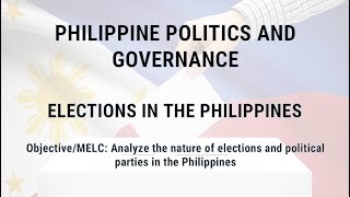 Philippine Politics and Governance  Elections in the Philippines [upl. by Alfi]