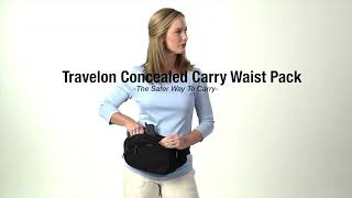 Anti Theft Concealed Carry Waist Pack 43050 [upl. by Ynneb]