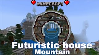 Futuristic House Mountain in Minecraft [upl. by Eeroc300]