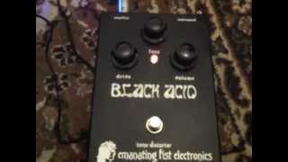 Emanating Fist Electronics Black Acid tone distorter fuzz [upl. by Roanna]