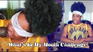 Whats In My Mouth Challenge  Jonica Blu [upl. by Natsyrk]