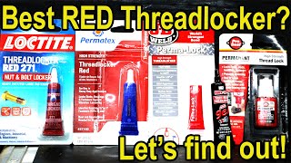 Which quotRedquot Threadlocker is Best Lets find out [upl. by Lrat]