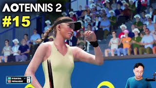 Rybakina vs Fernandez  AO TENNIS 2 Simulation Gameplay 15 wCommentary [upl. by Egwan150]