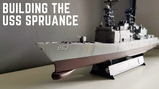 1350 USS Spruance DD963 Full Build Video [upl. by Brita619]