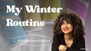 My Winter Curly Hair Routine with Boucleme products [upl. by Rahm]