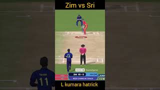 L Kumaras Incredible HatTrick Bold Caught and Bowled vs Zim CricketMoments HatTrick [upl. by Wernsman]