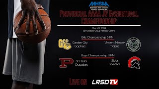 MHSAA  Provincial Junior Varsity Basketball Championship  March 12 2024  IGAC [upl. by Bruis124]