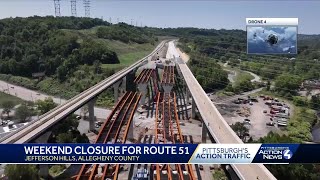 Weekend closure for Route 51 [upl. by Ettelrac]