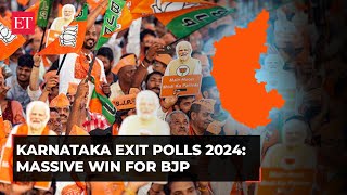 Karnataka Exit Polls 2024 BJPled NDA remains the dominating force Congress trails [upl. by Awe]