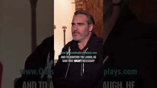 Joaquin Phoenix on Joker’s Laugh Audition [upl. by Aiset]