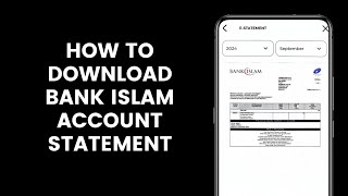 How to Download Bank Islam Account Statement on BIMB Mobile App [upl. by Norahc43]