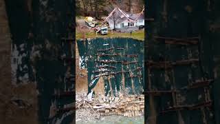 Complete Devastation In Stevensville Lake Michigan Homes Falling IN Done Footage beach drone [upl. by Atilehs]