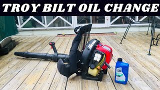 Troy Bilt TB4BP Oil Change [upl. by Adler441]