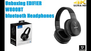 Unboxing EDIFIER W800BT bluetooth Headphones [upl. by Ayam]