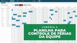 Planilha para Controle de Férias [upl. by Nancey]