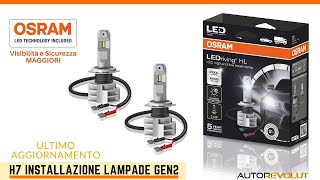 H7 LED Osram Installazione Fari  Montaggio [upl. by Axel]