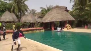 HOTEL BOUGAINVILLE TOUR IN MBOUR SENEGAL [upl. by Itsirhc]