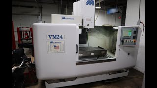 Milltronics VM24 Vertical Machining Center 6000 RPM Spindle 20 Station Carousel Tool Changer [upl. by Eilyak324]