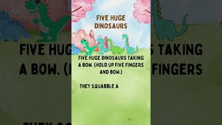 Fingerplays Five huge dinosaurs [upl. by Ahseeyt]