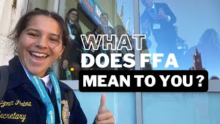 What does FFA mean to you [upl. by Niran]