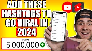 The TOP Hashtags amp Tags To Use To GO VIRAL on YouTube in 2024 actually works [upl. by Alrats]