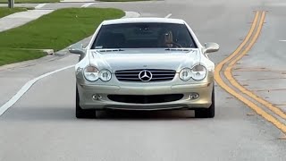 36K Mile 2003 MercedesBenz SL500 Designo Launch Edition Test Drive by Sophie [upl. by Atsahs]