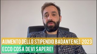 Aumento dello stipendio badante nel 2023 Ecco cosa devi sapere [upl. by Cissej]