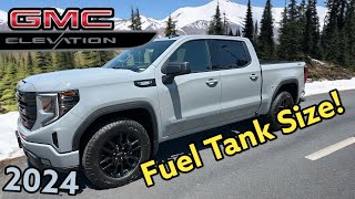 2024 GMC Sierra 1500 Diesel Fuel Tank Size Full Chrome Delete 30L Duramax LZ0 Engine [upl. by Aihsenyt]