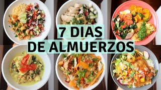 7 DIAS DE ALMUERZOS SALUDABLES  Michela Perleche [upl. by Tobie]