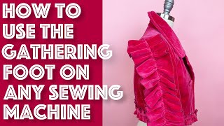 How to Gather Fabric  Zig Zag Method [upl. by Innavoig377]