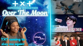 TXT Over The Moon Official MV Choom amp Open Mic Reaction  LIVelyAntics [upl. by Vasilis577]