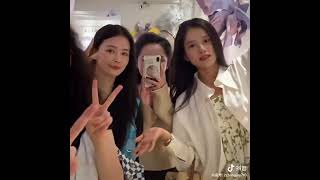 Zhang Jingyi with her friends and sister 💗💃 youtubeshorts bts chinese kdrama fyp viral [upl. by Spada296]