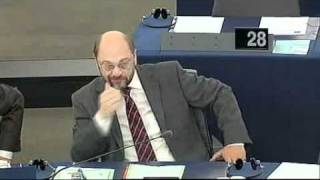 Incident to the European Parliament Godfrey Bloom deals Martin Schultz as fascist [upl. by Naujuj918]