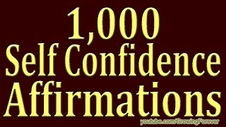 1000 ★POWERFUL★ Self Confidence Affirmations  Get Success And Self Esteem Affirmation Video 2 [upl. by Aile]