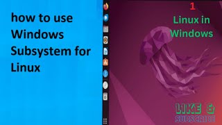 1 How to use Windows subsystem for Linux [upl. by Navoj]