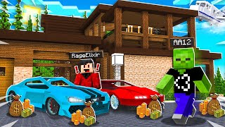 BECOME A BILLIONAIRE with RageElixir amp AA12 Minecraft [upl. by Orland]